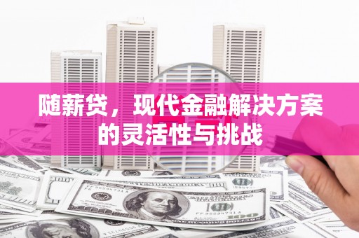 固镇随薪贷，现代金融解决方案的灵活性与挑战