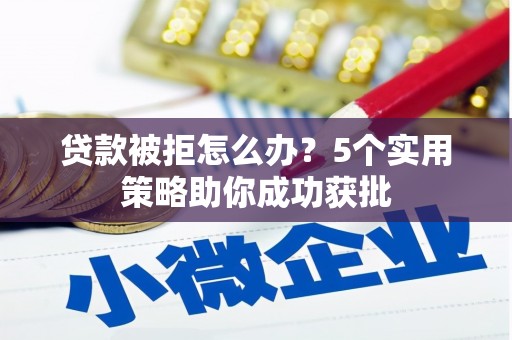 固镇贷款被拒怎么办？5个实用策略助你成功获批