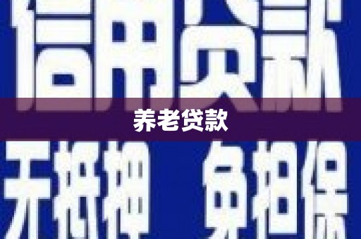 固镇养老贷款