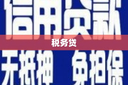 固镇税务贷