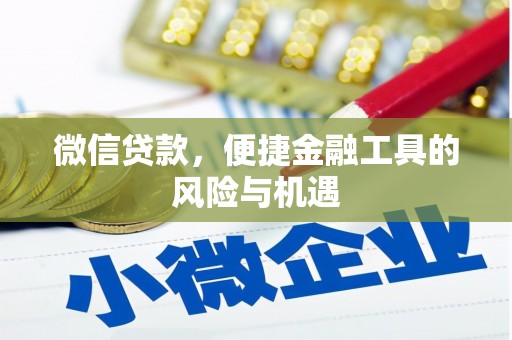 固镇微信贷款，便捷金融工具的风险与机遇