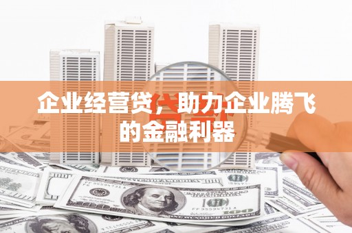 固镇企业经营贷，助力企业腾飞的金融利器