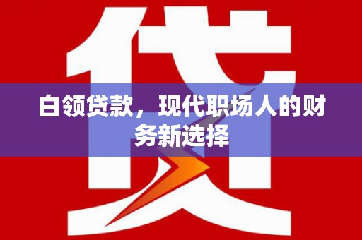 固镇白领贷款，现代职场人的财务新选择