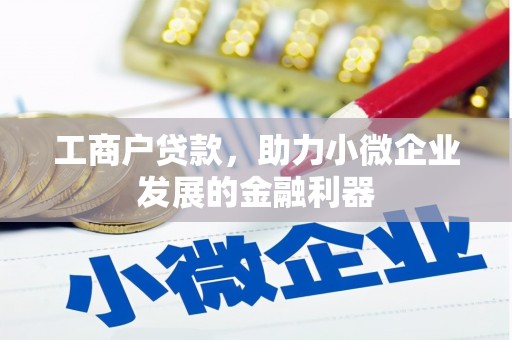 固镇工商户贷款，助力小微企业发展的金融利器