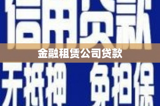 固镇金融租赁公司贷款