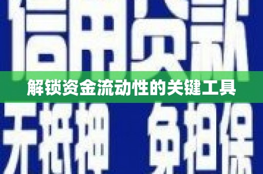 固镇解锁资金流动性的关键工具