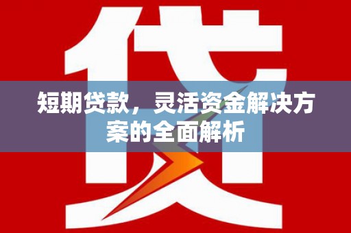 固镇短期贷款，灵活资金解决方案的全面解析