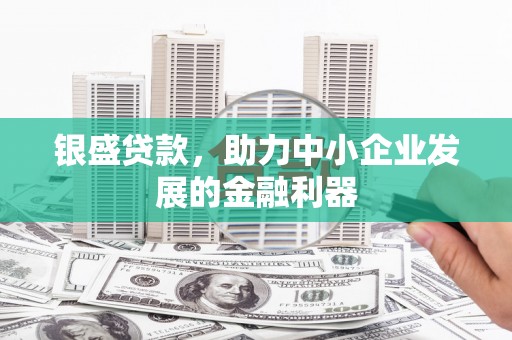 固镇银盛贷款，助力中小企业发展的金融利器