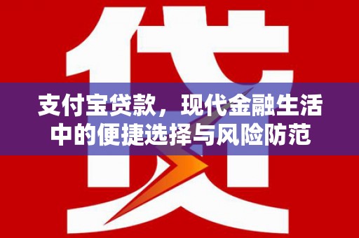 固镇支付宝贷款，现代金融生活中的便捷选择与风险防范