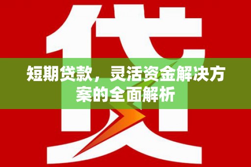 固镇短期贷款，灵活资金解决方案的全面解析