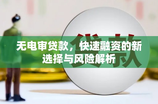 固镇无电审贷款，快速融资的新选择与风险解析