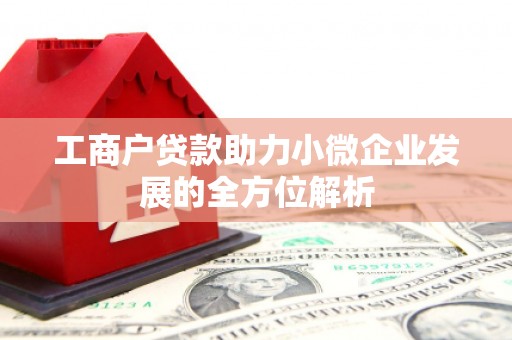 固镇工商户贷款助力小微企业发展的全方位解析