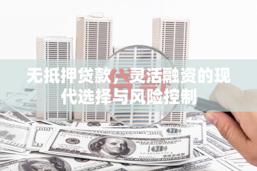 固镇无抵押贷款，灵活融资的现代选择与风险控制