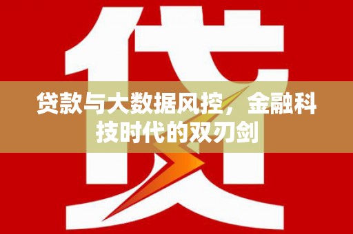 固镇贷款与大数据风控，金融科技时代的双刃剑