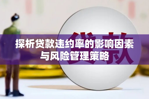 固镇探析贷款违约率的影响因素与风险管理策略
