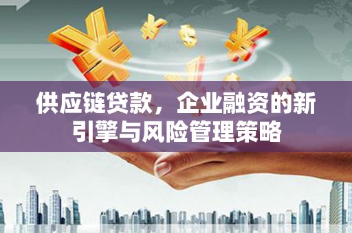 固镇供应链贷款，企业融资的新引擎与风险管理策略