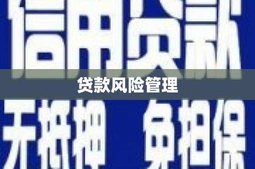 固镇贷款风险管理