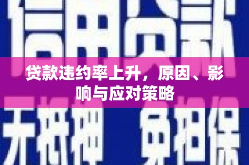 固镇贷款违约率上升，原因、影响与应对策略