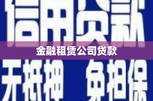 固镇金融租赁公司贷款