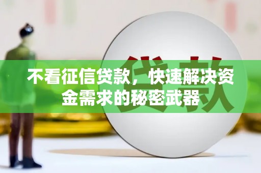 固镇不看征信贷款，快速解决资金需求的秘密武器