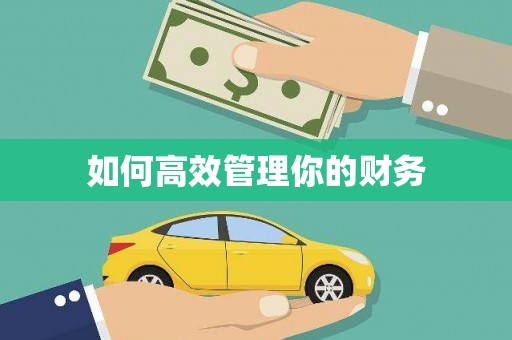 固镇如何高效管理你的财务