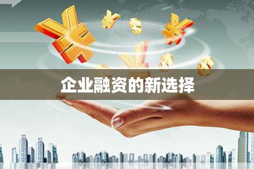 固镇企业融资的新选择