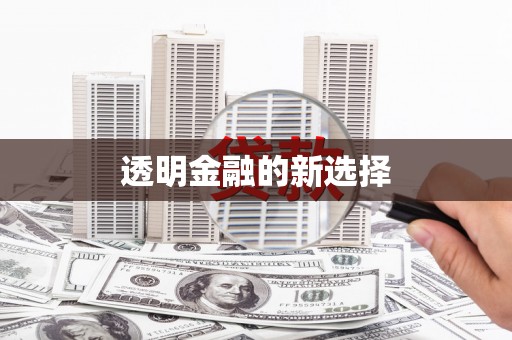 固镇透明金融的新选择