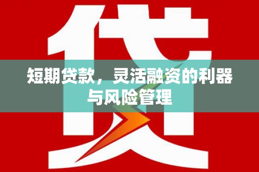 固镇短期贷款，灵活融资的利器与风险管理