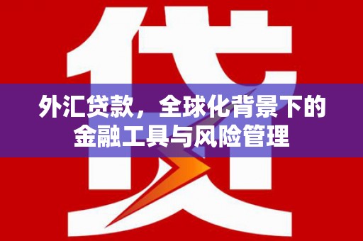 固镇外汇贷款，全球化背景下的金融工具与风险管理